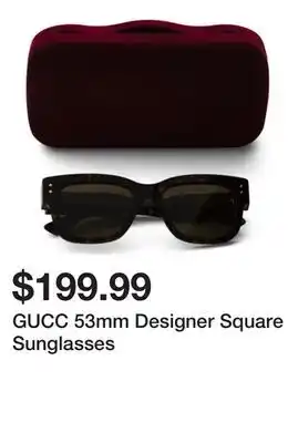 Marshalls GUCC 53mm Designer Square Sunglasses offer