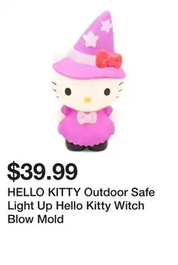 Marshalls HELLO KITTY Outdoor Safe Light Up Hello Kitty Witch Blow Mold offer