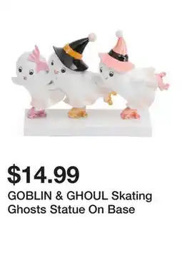 Marshalls GOBLIN & GHOUL Skating Ghosts Statue On Base offer