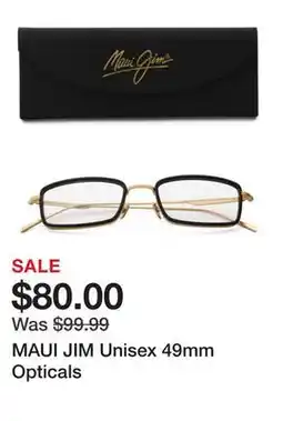 Marshalls MAUI JIM Unisex 49mm Opticals offer