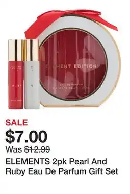 Marshalls ELEMENTS 2pk Pearl And Ruby Eau De Parfum Gift Set offer