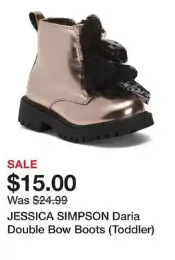 Marshalls JESSICA SIMPSON Daria Double Bow Boots (Toddler) offer