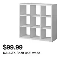 Ikea KALLAX Shelf unit, white offer