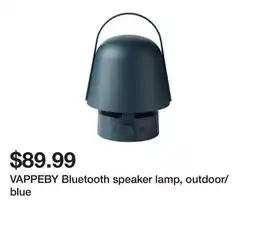 Ikea VAPPEBY Bluetooth speaker lamp, outdoor/blue offer