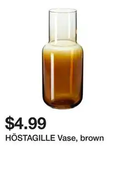 Ikea HÖSTAGILLE Vase, brown offer