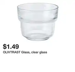 Ikea OLIVTRAST Glass, clear glass offer