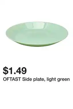 Ikea OFTAST Side plate, light green offer