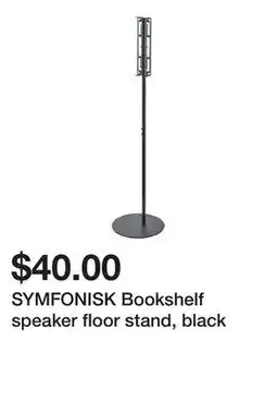Ikea SYMFONISK Bookshelf speaker floor stand, black offer