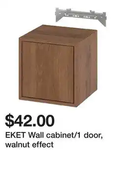 Ikea EKET Wall cabinet/1 door, walnut effect offer
