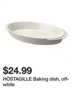 Ikea HÖSTAGILLE Baking dish, off-white offer