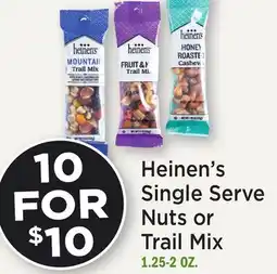 Heinen's Heinen's Single Serve Nuts or Trail Mix offer