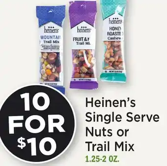 Heinen's Heinen's Single Serve Nuts or Trail Mix offer