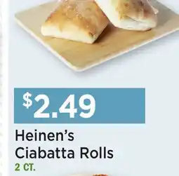 Heinen's Heinen's Ciabatta Rolls offer