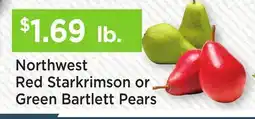 Heinen's Northwest Red Starkrimson or Green Bartlett Pears offer