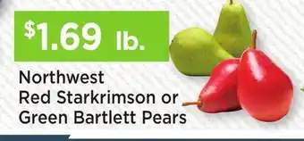 Heinen's Northwest Red Starkrimson or Green Bartlett Pears offer