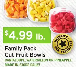 Heinen's Family Pack Cut Fruit Bowls offer