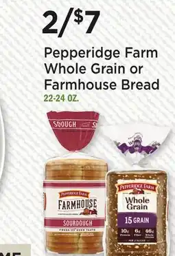 Heinen's Pepperidge Farm Whole Grain or Farmhouse Bread offer