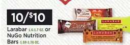 Heinen's Larabar 1.6-1.7 OZ. or NuGo Nutrition Bars 1.59-1.76 OZ offer