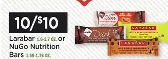 Heinen's Larabar 1.6-1.7 OZ. or NuGo Nutrition Bars 1.59-1.76 OZ offer