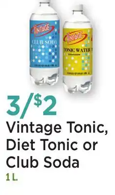 Heinen's Vintage Tonic, Diet Tonic or Club Soda offer