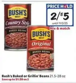 Winn Dixie Bush's Baked or Grillin' Beans offer