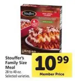Safeway Stouffer's Family Size Meal offer