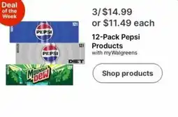 Walgreens Pepsi Products offer
