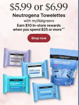 Walgreens Neutrogena Towelettes offer