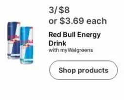 Walgreens Red Bull Energy Drink offer