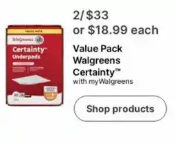 Walgreens Value Pack Walgreens Certainty offer