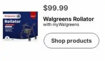 Walgreens Walgreens Rollator offer