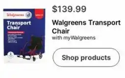 Walgreens Walgreens Transport Chair offer