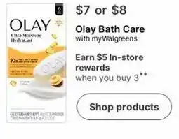 Walgreens Olay Bath Care offer
