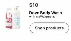 Walgreens Dove Body Wash offer