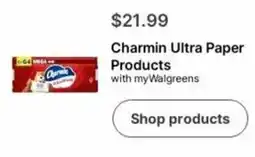 Walgreens Charmin Ultra Paper Products offer