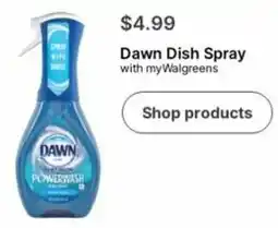 Walgreens Dawn Dish Spray offer