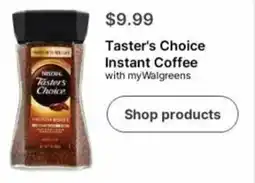 Walgreens Taster's Choice Instant Coffee offer