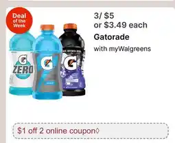 Walgreens Gatorade offer
