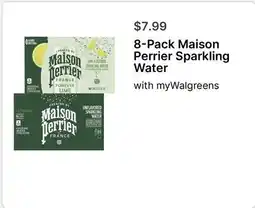 Walgreens 8-Pack Maison Perrier Sparkling Water offer