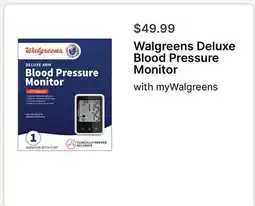 Walgreens Walgreens Deluxe Blood Pressure Monitor offer