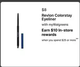 Walgreens Revlon Colorstay Eyeliner offer