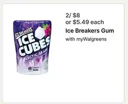 Walgreens Ice Breakers Gum offer