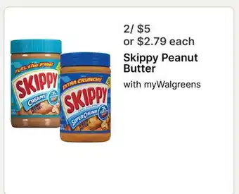 Walgreens Skippy Peanut Butter offer