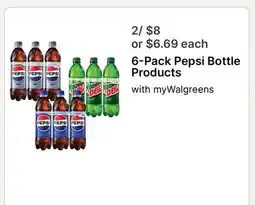 Walgreens 6-Pack Pepsi Bottle Products offer
