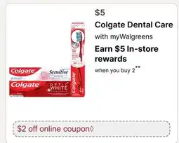 Walgreens Colgate Dental Care offer