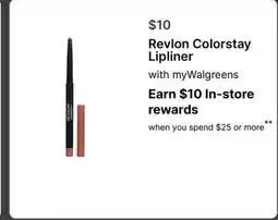 Walgreens Revlon Colorstay Lipliner offer