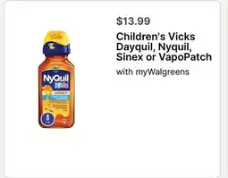 Walgreens Vicks Dayquil, Nyquil, Sinex or VapoPatch offer