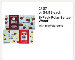 Walgreens 8-Pack Polar Seltzer Water offer