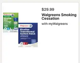 Walgreens Walgreens Smoking Cessation offer