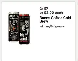 Walgreens Bones Coffee Cold Brew offer